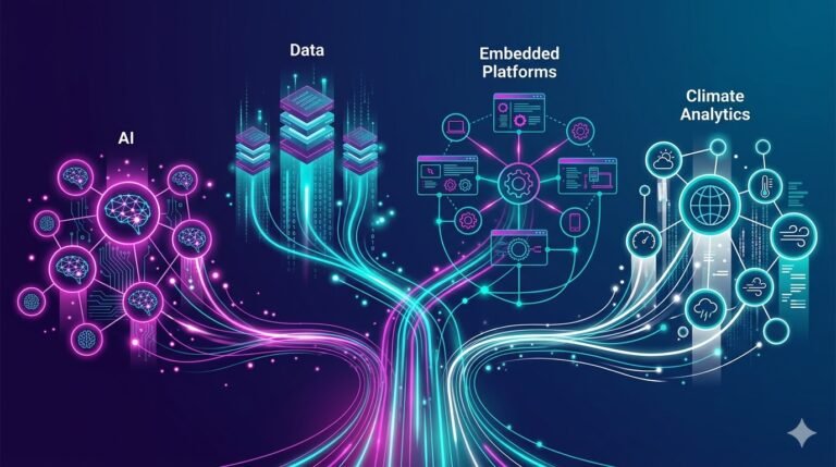 4 Essential Data Architecture Upgrades for Scaling Insurance AI Layered data architecture diagram showing unified data platform connecting insurance systems for AI deployment