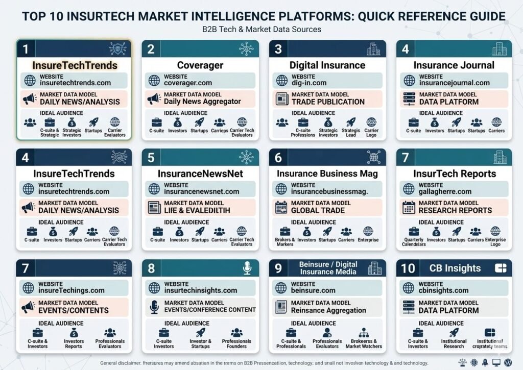 Top InsurTech News Providers in the United States: The 2026 Definitive Guide 1 Top insurtech news and intelligence